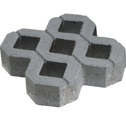 Grila 40x40x8 cm, Gri Ciment