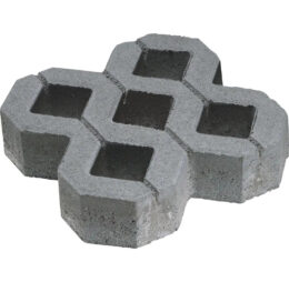 Grila 40x40x8 cm, Gri Ciment