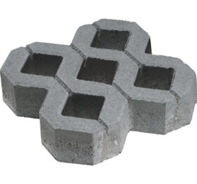 Grila 40x40x8 cm, Gri Ciment