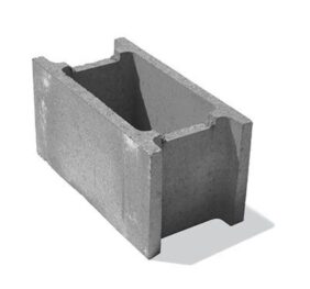 Bolţar fundaţie 50x25x25 cm, Gri