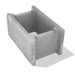 Bolţar fundaţie 50x30x25 cm, Gri