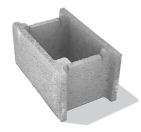 Bolţar fundaţie 50x30x25 cm, Gri