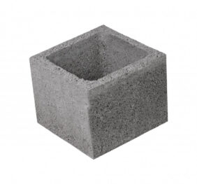 Boltar Stalp BS1 25x25x19.5 cm, Gri Ciment