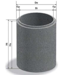 Tub cu cep și buză, Symm 165