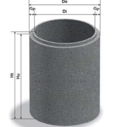 Tub cu cep și buză, Symm 165