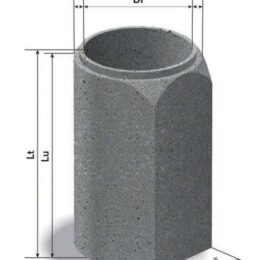 Tub cu talpă, cep și buză, Symm 164